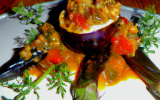 Gressins au curry romarin et sauce tomates et ail façon caviar d'aubergine