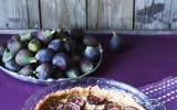 Tarte à la cannelle aux figues et aux raisins