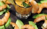 Avocat crevettes sauce samouraï