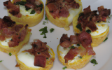 Œufs durs farcis aux soufflés bacon maison