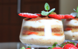 Tiramisu aux fraises en verrine rapide