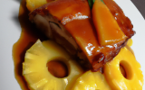 Tronçon de porc au caramel d'ananas