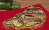 Bruschetta courgettes et anchois (ou lardons)