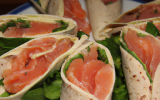 Wraps au saumon fumé maisons