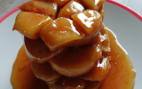 Aumonières aux pommes, caramel beurre salé