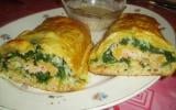 Roulade feuilletée au saumon