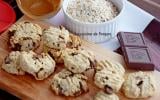 Cookies aux flocons d'avoine, beurre de cacahuète et pépites de chocolat