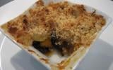 Crumble pommes pruneaux abricots saveur cannelle-citron