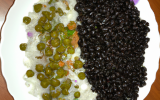 Riz noir et curry de blette et de pois chiches