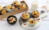 Muffins au muesli bananes, goji et noix de cajou