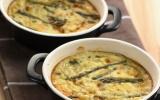 Clafoutis aux asperges vertes et Crème de Saint Agur