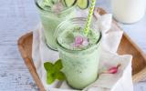 Smoothie vert au lait de chèvre