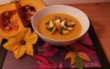 Soupe de courge à la pomme et au gingembre