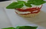 Mille-feuilles tomates et chèvre