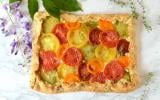 Pizza rustique à la tomate et au thym