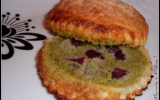 Galettes individuelles, aux cerises et frangipane matcha