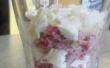 Verrine de radis et fromage de chèvre