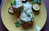 Charlotte de courgettes au fromage de chèvre Boursault