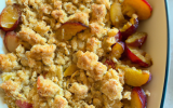 Crumble aux mirabelles et pommes