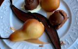 Poire choco et glace vanille