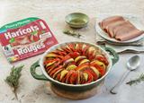Tian de légumes aux tranches végé haricots rouges saveur barbecue