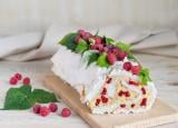 Bûche mascarpone framboises