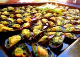 Moules gratinées