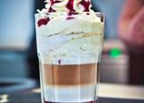 Le latte macchaiato douceur de framboise