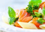 Salade de pâtes au saumon fumé