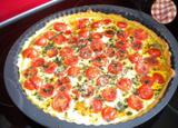 Tarte tomate cerise et mozzarella
