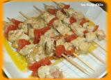 Brochettes de dindes marinées aux épices