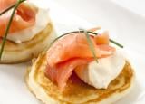 Blinis au saumon et au fromage frais