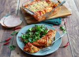 Enchiladas au rôti de porc et sauce tomate épicée