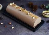 Bûche de Noël au chocolat et praliné