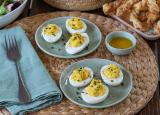 Oeufs mimosa à la ciboulette et piment d'Espelette