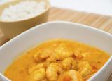 Crevettes au curry et coco