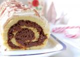Bûche de Noël au praliné feuilleté