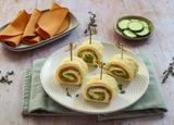 Envie d’une idée végé pour l’apéro ? Découvrez ces roulées d’omelette aux tranches végé lentilles corail, chèvre et courgettes