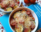 Crumble de courgettes et tomates au parmesan