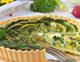 Quiche aux légumes de printemps