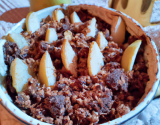 Crumble Poire aux pépites de chocolat