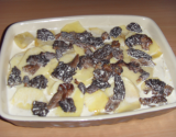 Gratin de pommes de terre aux morilles