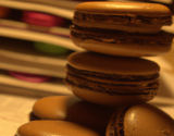 Gros macaron au chocolat