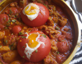 Tajine de tomates et d'œufs