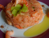 Tartare de veau et de queues d'écrevisse