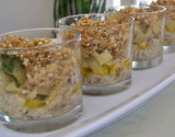 Verrine de crumble de sardine