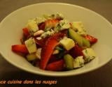 Salade avec Fraise et Fourme d'ambert