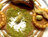 Crème de châtaignes, foie gras et churros au poivre vert