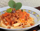 Pasta à la bolognaise végétarienne