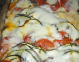 Gratin de tomates courgettes et mozzarella